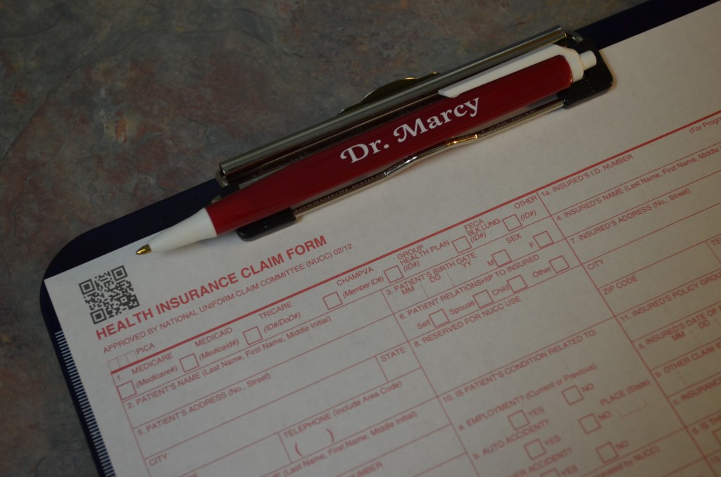 We can submit your medical insurance form for your chiropractic benefits to be sent to you.