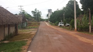 A typical road in the village of Senor, Mexico